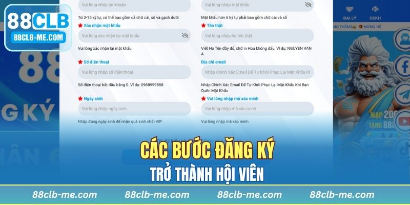 Kích hoạt tài khoản thành viên chỉ với 3 bước