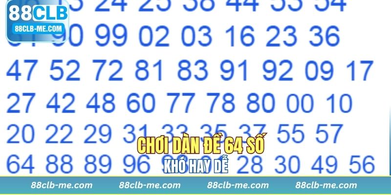 Tìm bộ 64 con thông qua giải đặc biệt